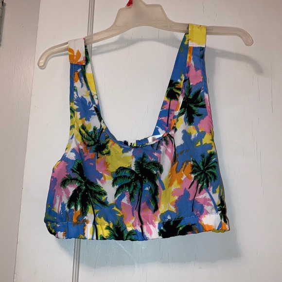 Malibu Tops - MALIBU MEDIUM PALM TREE CROP TOP